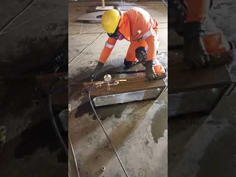 Fabricación de caja de vacío ( Vacuum Test ) Según API 650 y API 653 ensayo para fondo de tanque.