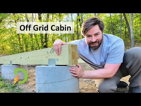 Starting with a strong base for the off grid cabin