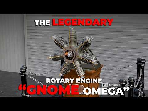 This Engine Has a VALVE Inside Its PISTON 🤯 Gnome Radial Rotary Engine