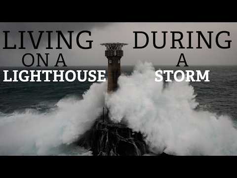 Living on Longships Lighthouse during Storm Goretti