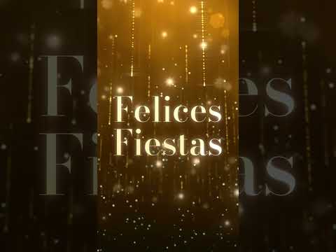 FELICES FIESTAS BG Video Loop Wallpaper Screesaver [SHORTS lights yellow gold]