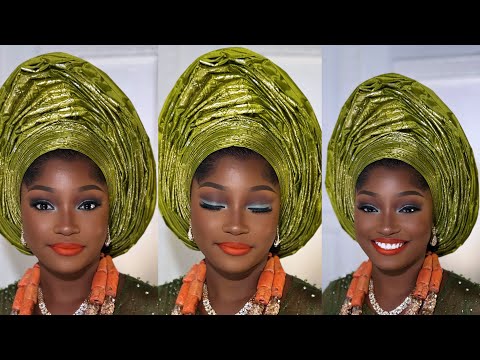 Ultimate Nigeria Bridal Makeup & Gele Tutorial | Step by Stet