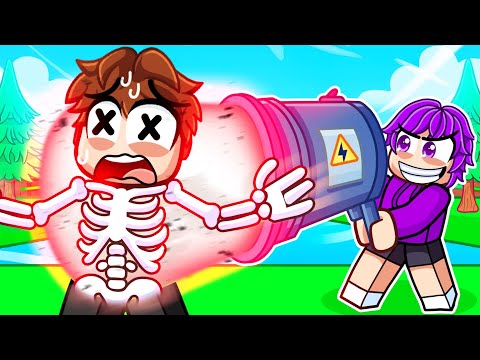 WE FOUND A LASER GUN IN ROBLOX BUILD A BOAT…