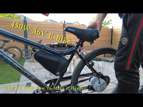 How to build a DIY E-bike - Step by Step (450W 36V kit)