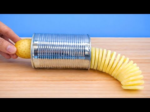 ๐ฅ How to Make a Simple Spiral Potato Cutter at Home