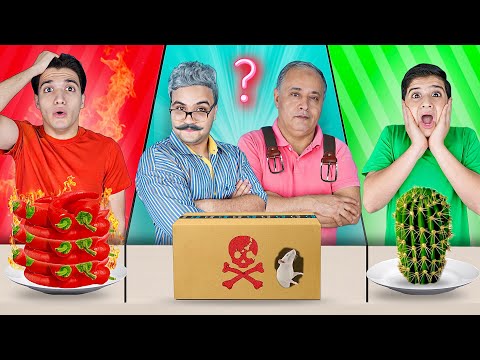 تحدي اكل يوم كامل بنفس لون ملابسنا 🟥🟩⁉️ | ابويا وصاحبه عملو فينا مقلب 😱💔