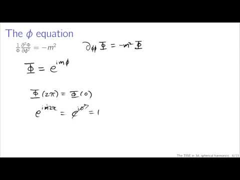 From the TISE in 3d to spherical harmonics