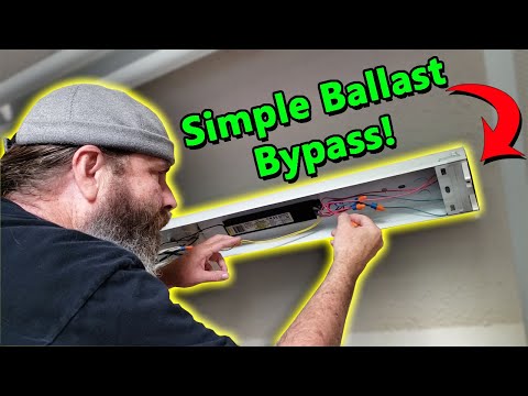 How to Convert Fluorescent Lights to LED With a Ballast Bypass
