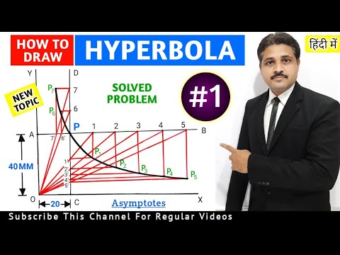 HOW TO DRAW HYPERBOLA IN ENGINEERING DRAWING AND GRAPHICS SOLVED PROBLEM 1