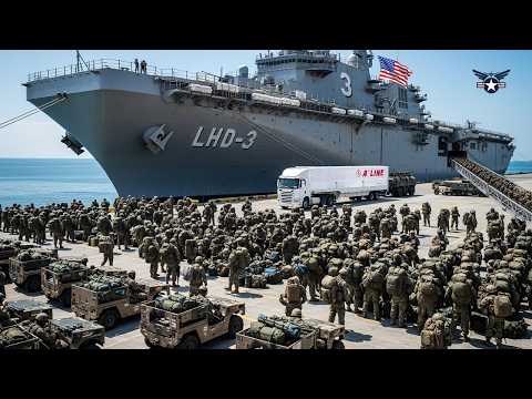 TEHRAN SHOCKED! US Marines of USS Kearsarge (LHD 3) Large-Scale Operations in Strait Hormuz