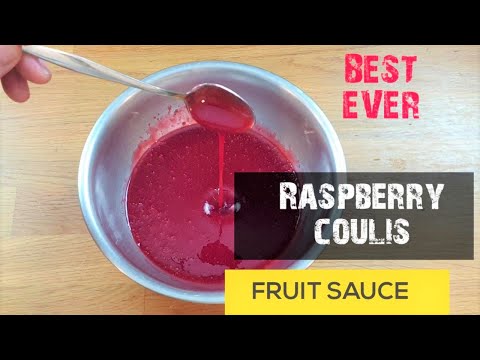 raspberry coulis- the best fruit sauce for everything