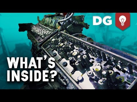 What's Inside a 16cyl 2 Stroke Detroit Diesel? #HowItWorks
