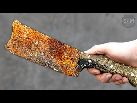 Restoration Very Old Rusty Cleaver