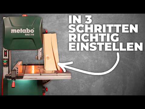 Bandsäge richtig einstellen – 3 einfache Schritte für perfekte Schnitte!
