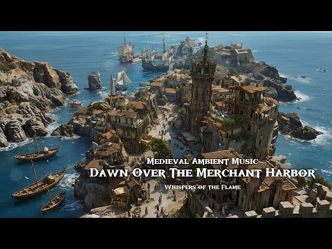 Dawn Over The Merchant Harbor | Medieval Celtic Ambient Music For Study / Work / Sleeping / BGM