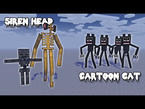 SIREN HEAD VS CARTOON CAT MONSTER BATTLE COMPETITION