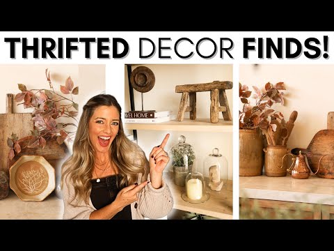 THRIFTING HIGH-END HOME DECOR || HOME DECORATING IDEAS ON A BUDGET || STYLING THRIFTED DECOR