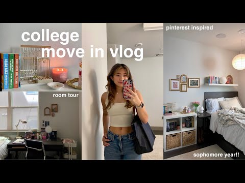 college move in day 📦 + apartment room tour | sophomore year edition