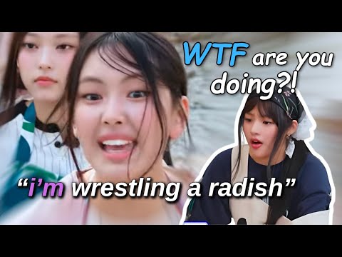 minji being a stressed mom of 4 messy kids