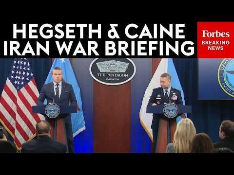 BREAKING NEWS: Hegseth, Caine Hold Pentagon Press Briefing As U.S. Blockades Iran