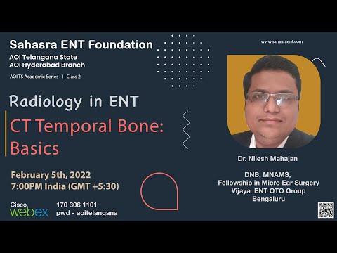 Radiology | CT Temporal Bone: Basics | Dr Nilesh Mahajan