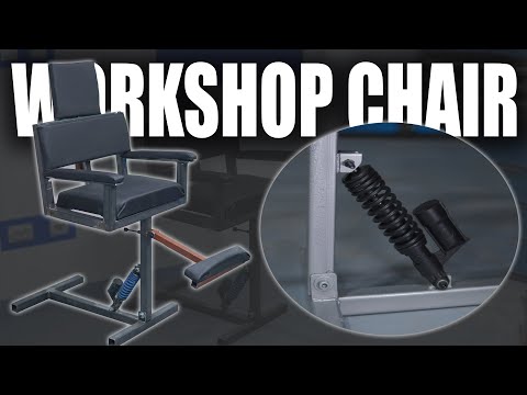HOMEMADE WORKSHOP CHAIR from Scrap   AWESOME IDEA!!!