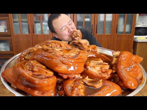 🔥【Red-Cooked Pig Trotter Ring Is Ready to Be Served】Aqiang's Secret Red-Cooked Pig Trotter Ring! T