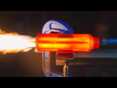 Rocket engine that uses itself as fuel! (3D Printed)