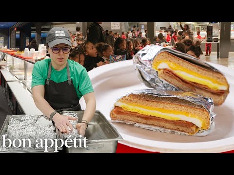 A Day with the Chef Making NYC's Best School Lunch | On The Line | Bon Appétit