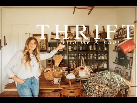 Thrift With Me & Haul | Neutral & Vintage Decor