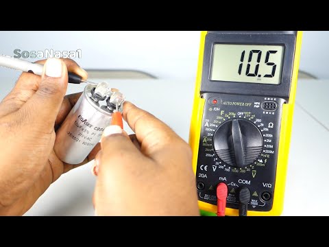 How to test if a start capacitor is working using the DT9205A digital multimeter