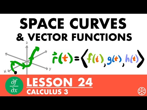 Space Curves & Vector-Valued Functions | Calculus 3 Lesson 24 - JK Math
