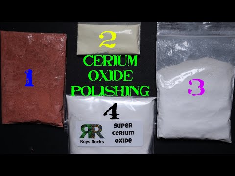 How to Use Cerium Oxide Polishing Powders at Different Grades. Optical vs Super Cerium Red vs Yellow