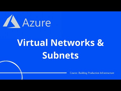 Azure #6 - Virtual Networks and Subnets | Azure Tutorial