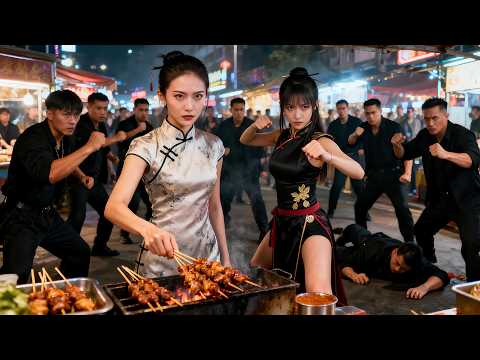 Thugs kidnap a young girl, but little did they know the barbecue stall owner was a kung fu master.