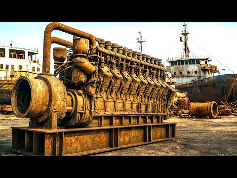 60-Year-Old Giant Engine Restored Like New//Fully Restored