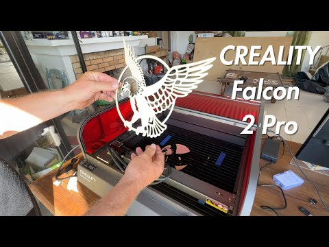 "First Time Using the Creality Falcon 2 Pro 22W Laser Engraver: Beginner's Review"