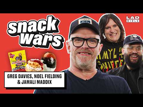 Noel Fielding, Greg Davies & Jamali Maddix Try Foods From Around The World | Snack Wars