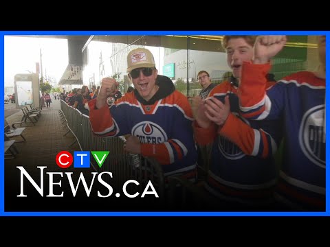 Fans from around the world are in Edmonton to watch the Oilers play the Florida Panthers