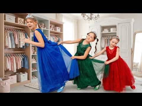 Kids Learn to Compromise π We All Want the Same Dress!