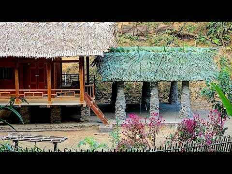 120 days to design and build a complete kitchen house with stone, cement and wood/Trieu Thi Hay