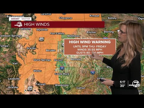 100 mph winds possible again on Friday for Colorado