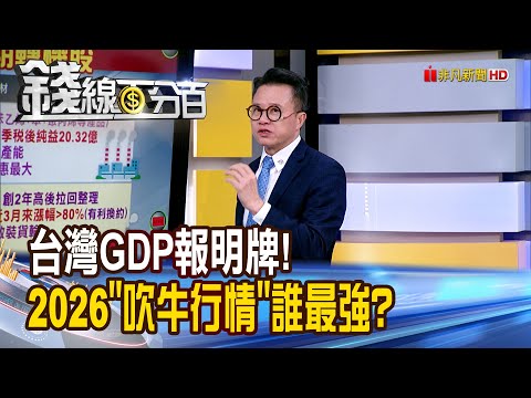 《台灣GDP報明牌! 2026"吹牛行情"誰最強?》【錢線百分百】20251216-6│非凡財經新聞│