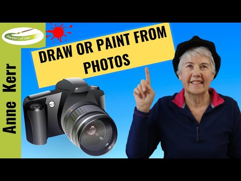 How to draw or paint from PHOTOGRAPHS. Easy hints and tips for best results using reference photos.