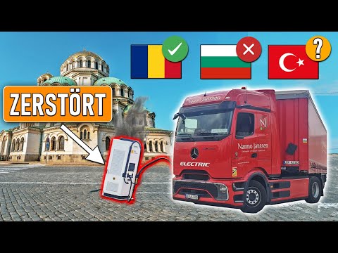 GESTRANDET IN BULGARIEN! eActros 600 zerstört einzigen 480 kW Lader – Wie komme ich in die Türkei?
