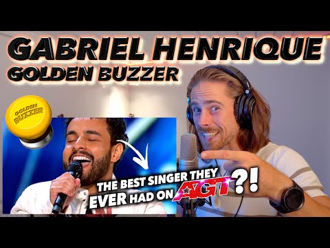GOLDEN BUZZER! Is GABRIEL HENRIQUE the best singer EVER on AGT?!! "Run To You" FIRST REACTION!