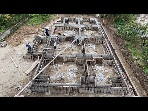 technology of building foundation beams with anti-slumping concrete piling solutions