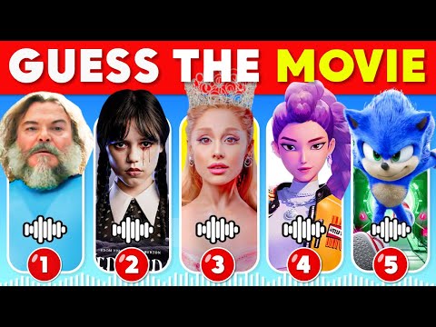 GUESS THE MOVIE BY THE SONGS #2 🎬🎶| Ultimate Movie Quiz | KPop Demon Hunters, Minecraft, Wednesday👀✨