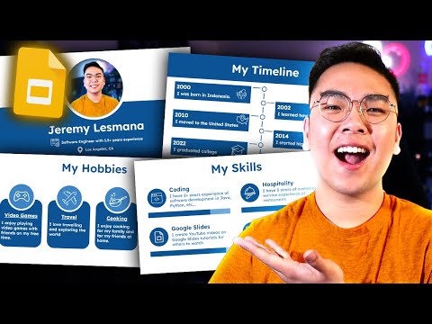 How to Make a Professional ABOUT ME Presentation in Google Slides *TUTORIAL*