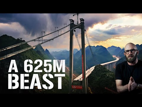 China's ENORMOUS Huajiang Canyon Bridge